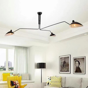 Vintage Spider Chandelier Modern For Living Room Kitchen Ceiling Light Loft Decorate Indoor Pendant Light Industrial Lighting