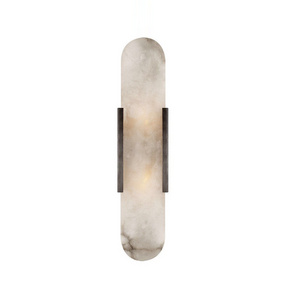 Long Strip Natural Marble Wall Lamp American Classical Aisle Lighting For Hotel Bedroom Corridor Wall Lighting