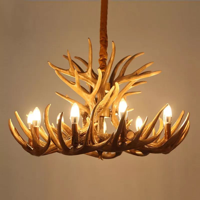 Lobby Antler Chandelier Bar Indoor Lighting Chandelier Modern High Ceilings Antler Chandeliers Sale For Living Room