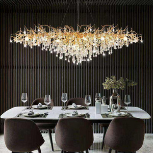 Hanging Light Fixtures Modern Gold Luxury Living Room Bedroom Dining Room Chandelier Led Crystal Lamp Nordic Light