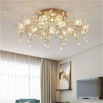 Post-Modern Creative Crystal Simplicity Light Luxury Bedroom Project Chandelier Grove