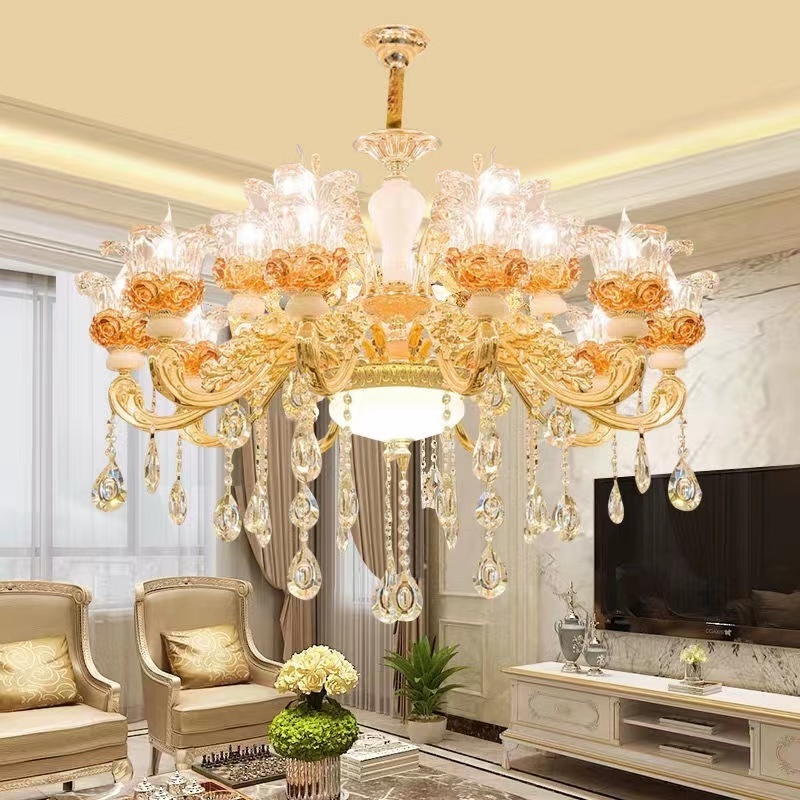 Modern Hotel Room Lighting Decoration Lustre Designer Lamp Led Crystal Chandelier Luxury Fancy Pendant Lights For Home Furniture