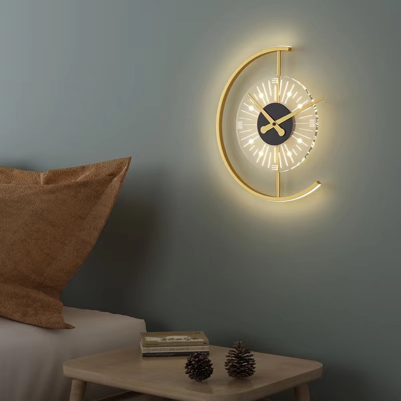 Nordic Bed Wall Lamp Bedside Wall Lights Charging Clock Modern Wall Light For Bedroom Bedside Lights