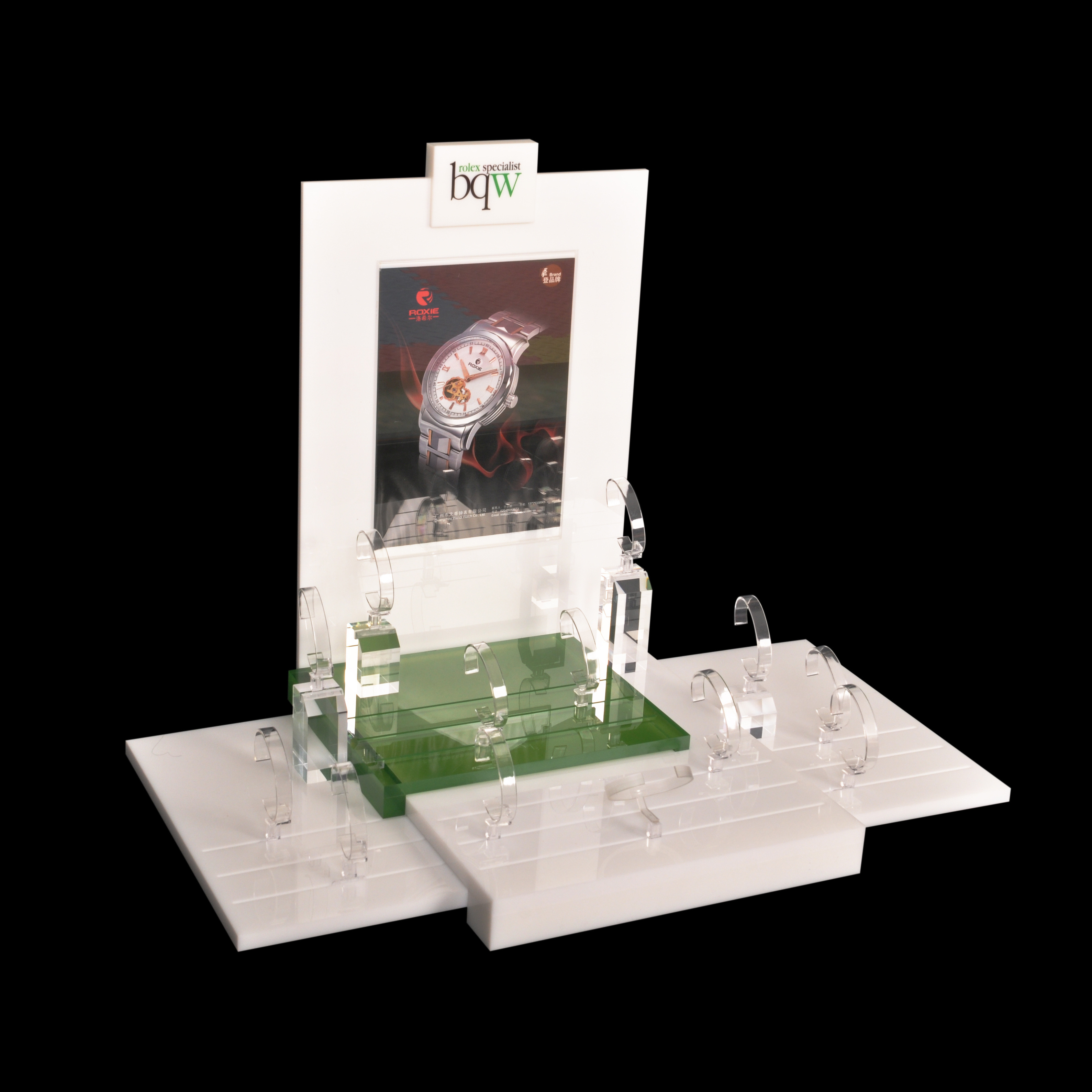 Elegant counter top acrylic watch display stand