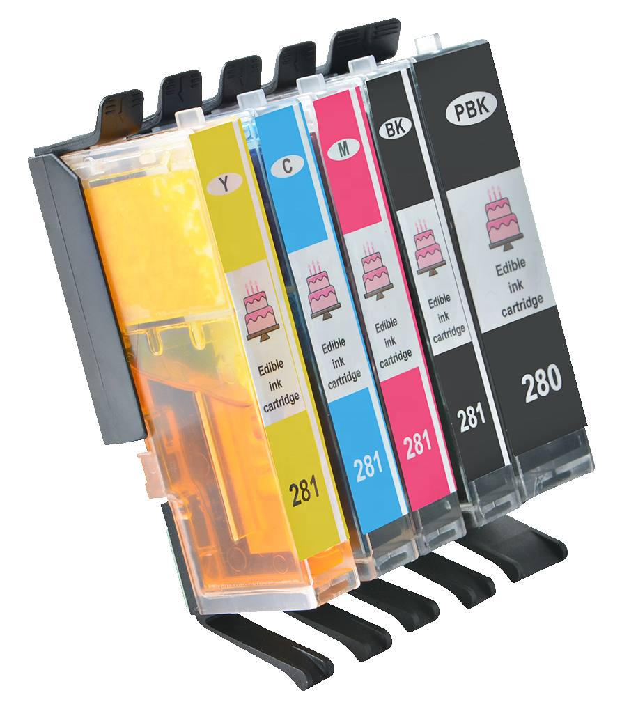 280 281 ABS edible ink cartridge for Canon PIXMA TR7520 TR8520 TS6120 TS812 TS9120 edible Refillable ink cartridge