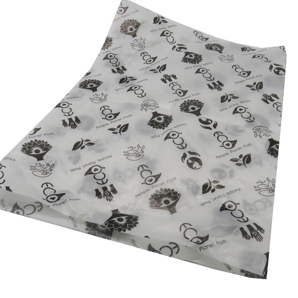 custom black logo water proof cooking gift tissue wax paper for food wrapping