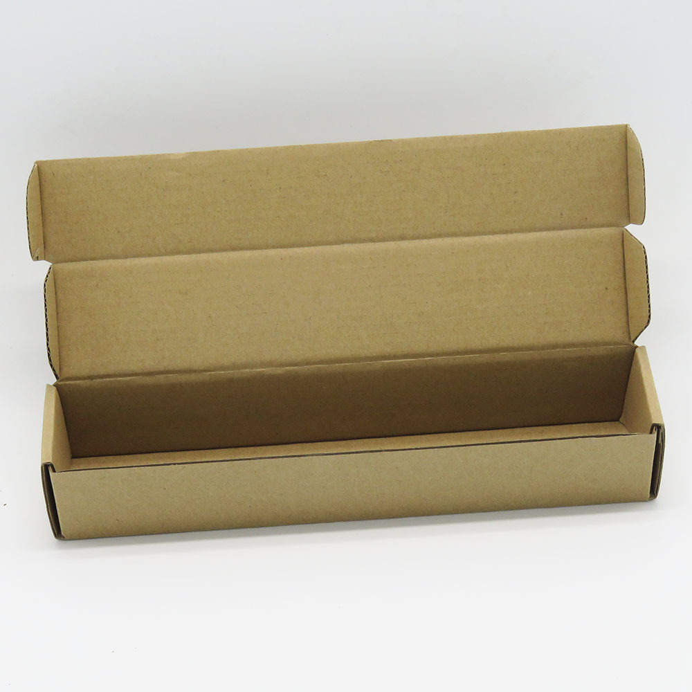 small long shaped packaging rose flower mailer shipping kraft flute corrugated carton cardboard box