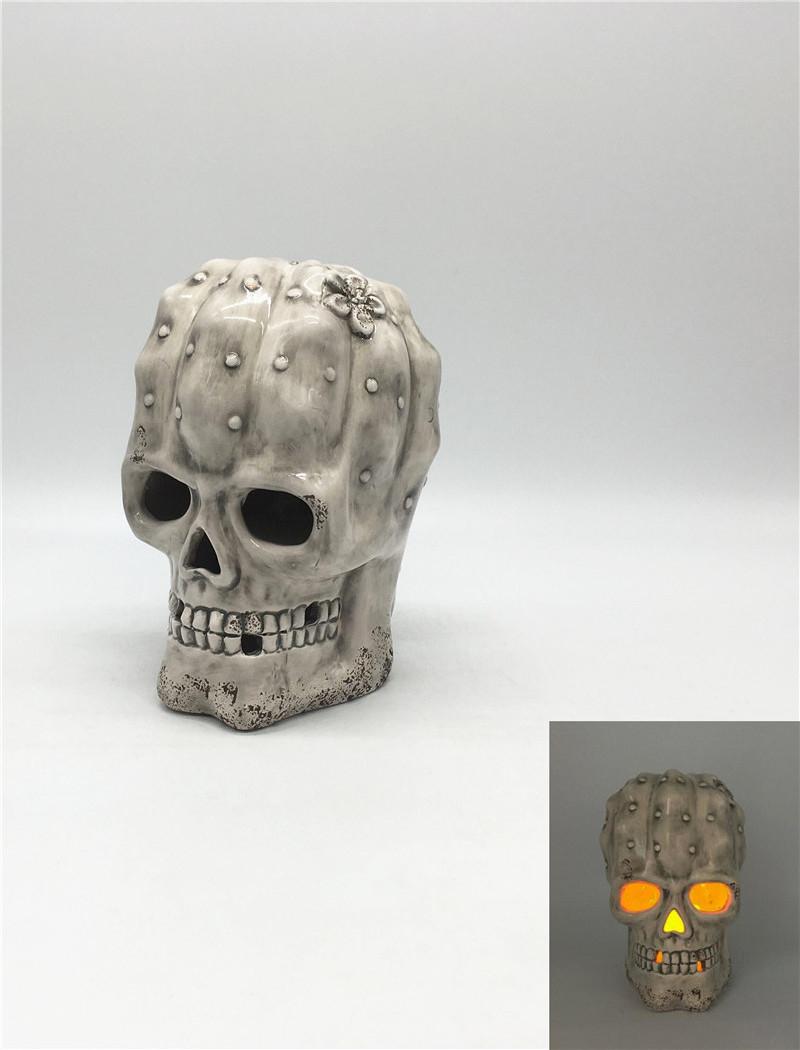 Halloween design wax aroma warmer custom ceramic electric incense burner