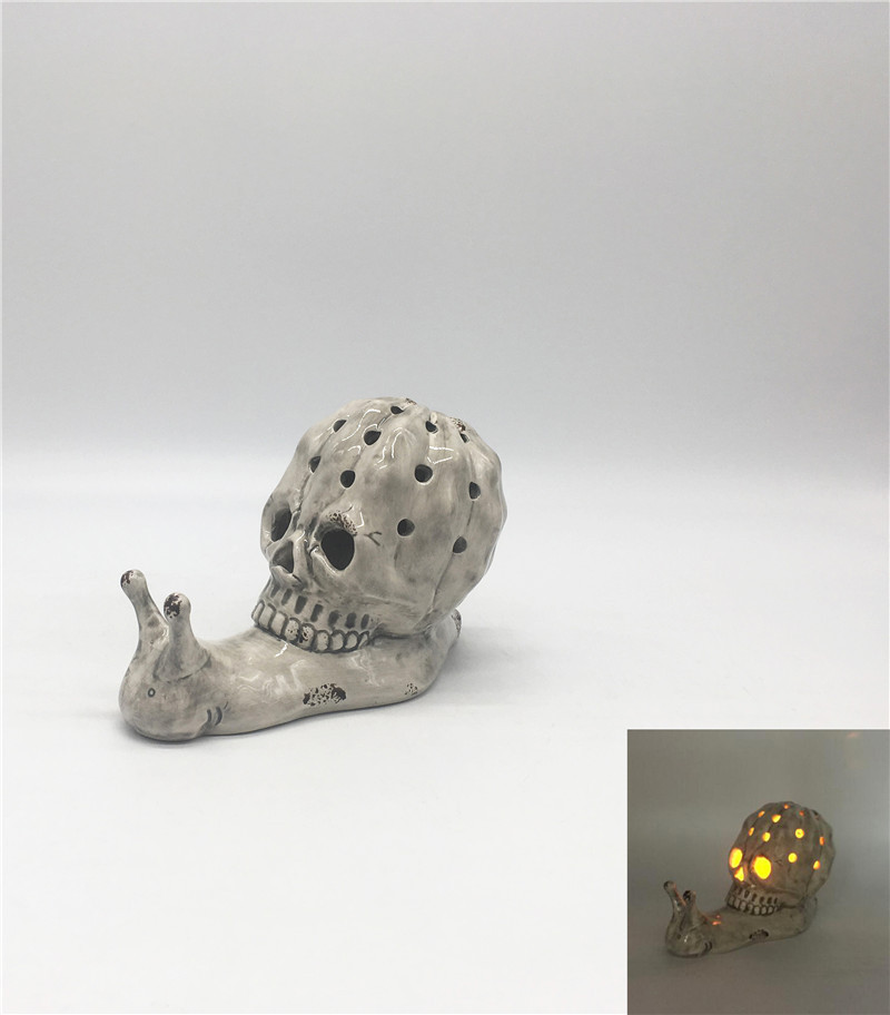 Halloween design wax aroma warmer custom ceramic electric incense burner