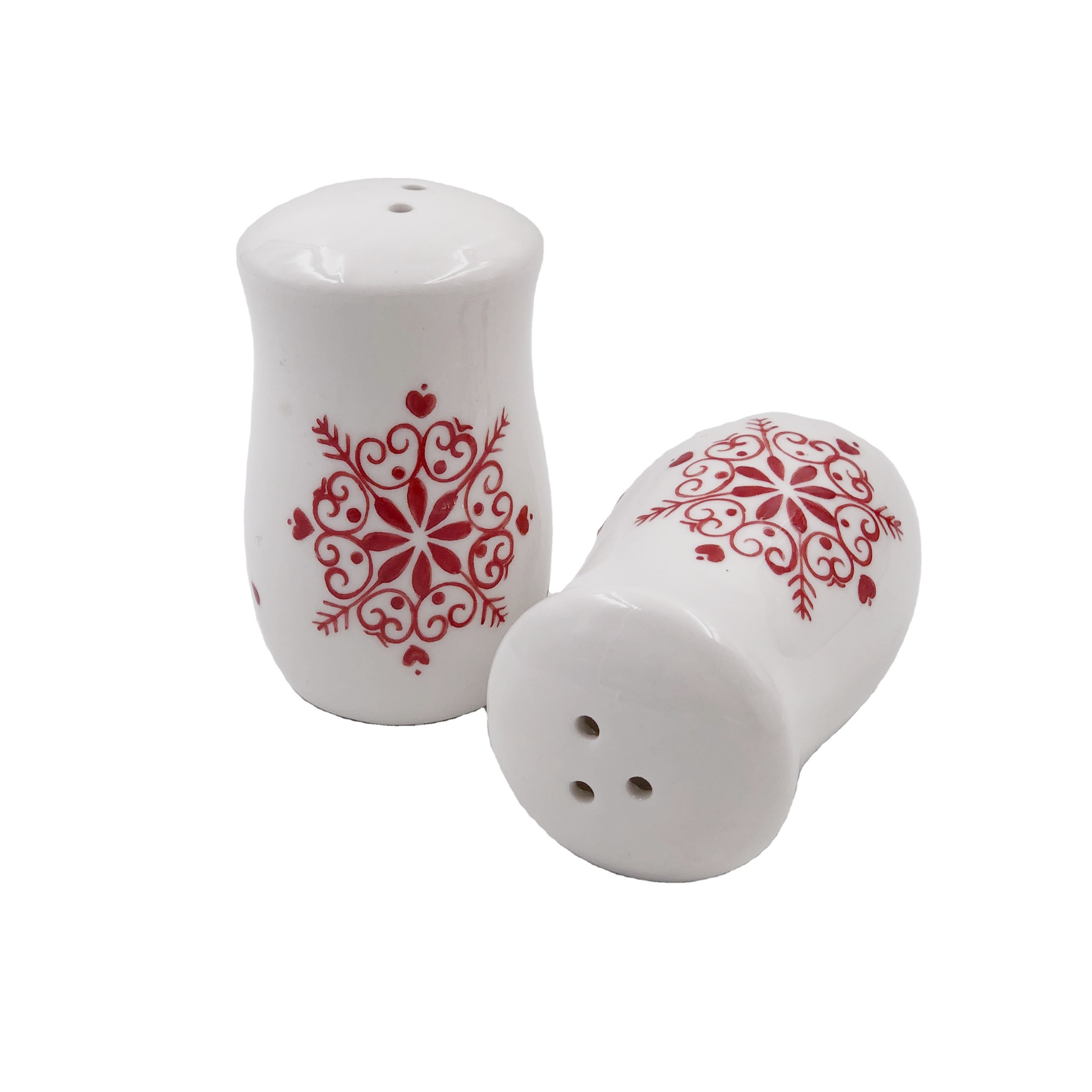 Catcus Shape Ceramic Personalized Salt and Pepper Shaker Set