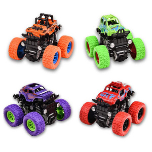 Friction Powered Car Toys Birthday Christmas Gift for Kids 360 Degree Rotation 4 Wheels Friction Powered Trucks Inertia Car Toys