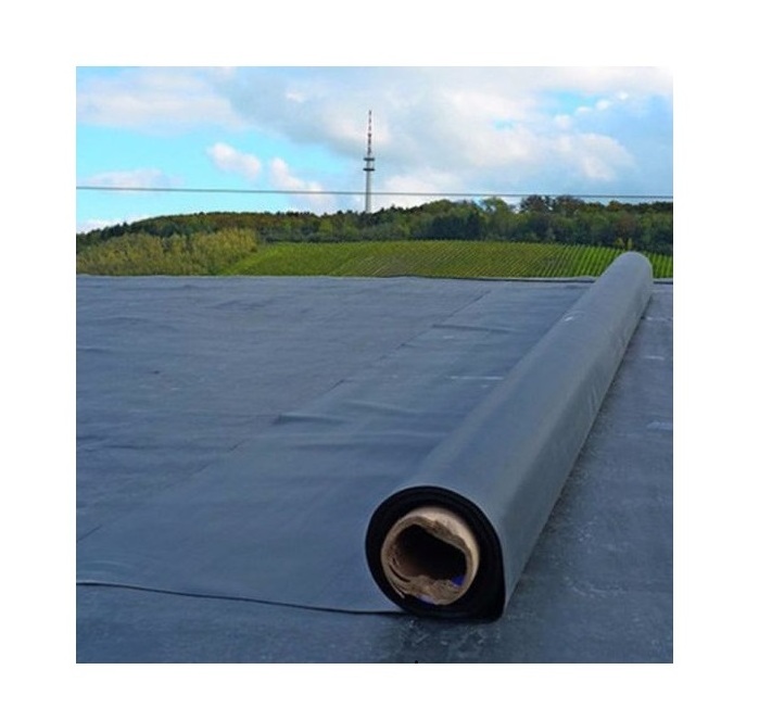 thermoset material 1.5mm thickness raw materials epdm rubber roofing waterproof membrane for concrete slab