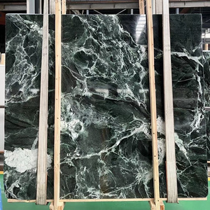 green marble slabs cheap price dark green marble tiles 12x12 inch for flooring countertops and wall tile