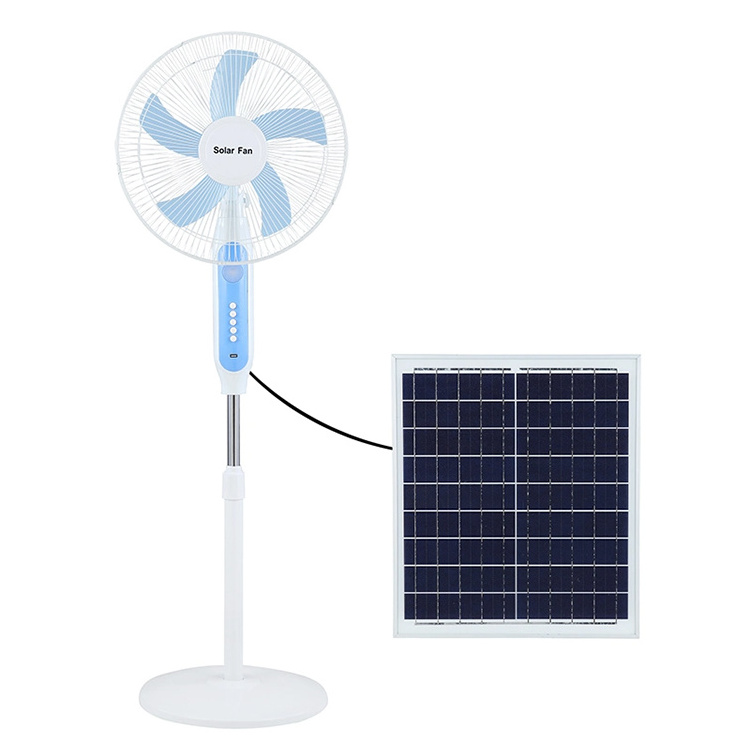 Low Price solar fan table solar umbrella fan 16 inches solar stand fan panel