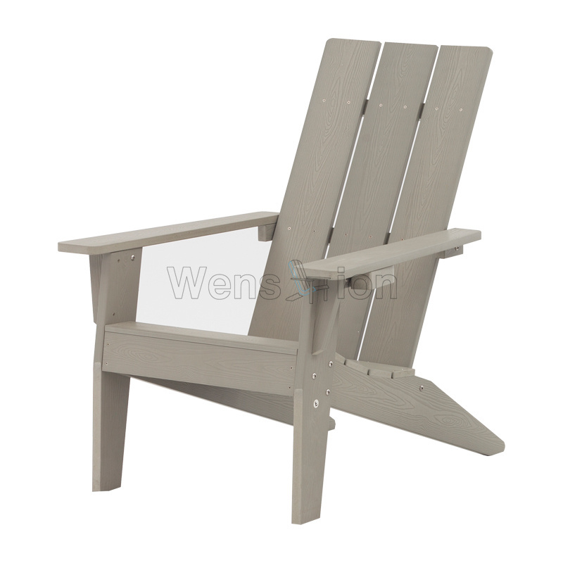 Outdoor polystyrene wooden fixed Adirondack chair for garden chairs adirondack Chair Rocking