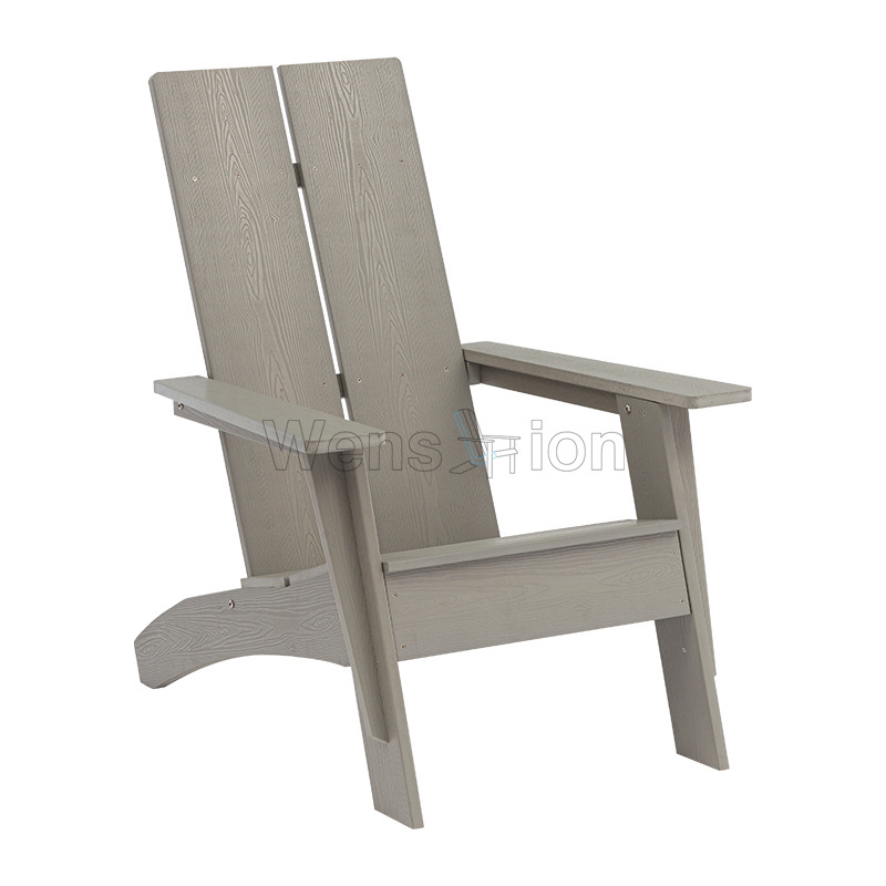 Promotions white polystyrene wood cheap adirondack chairs for garden outdoor patio set furniture