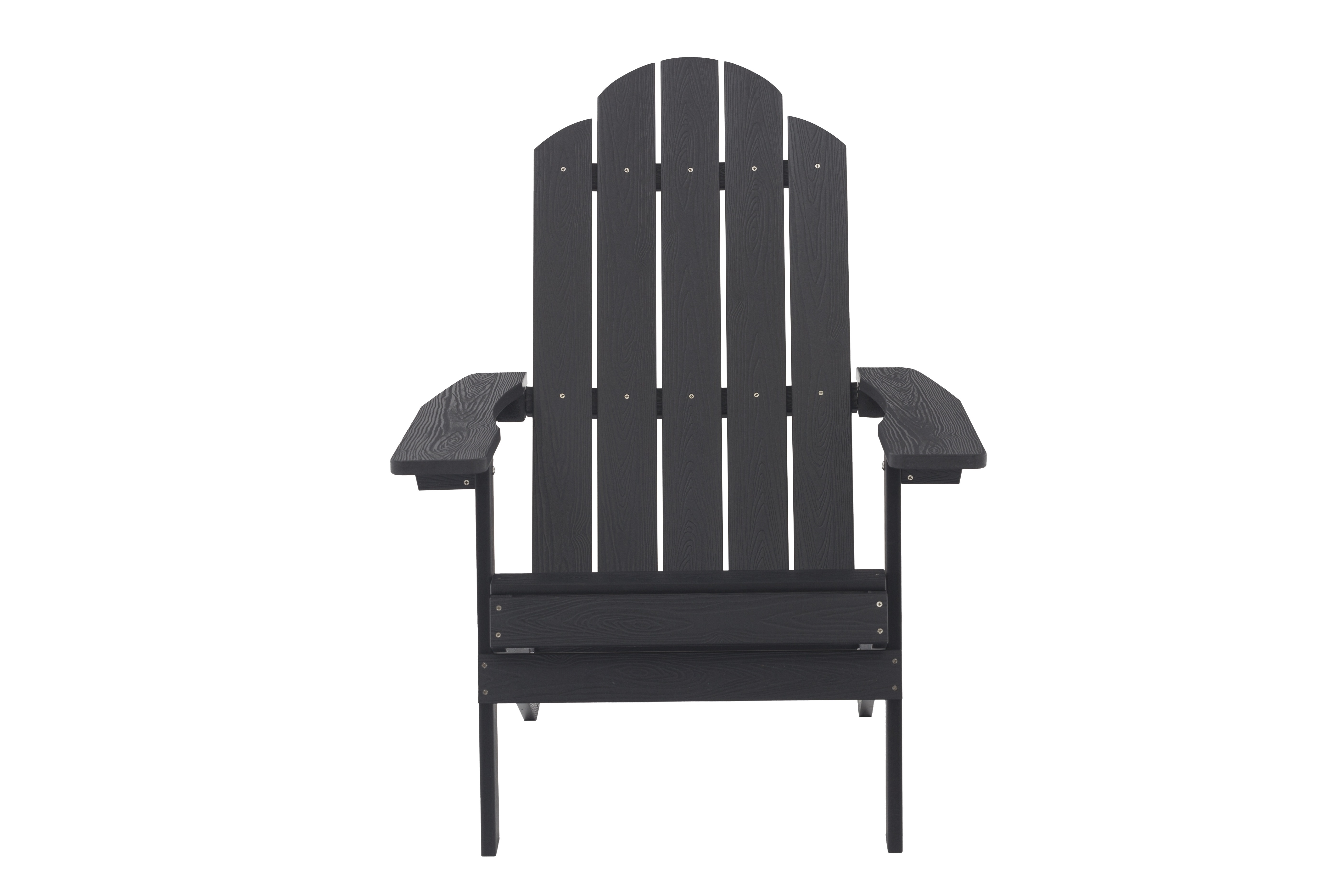 HIPS Plastic Wood folding adirondack chair Outdoor Garden Using Waterproof material chairs Black