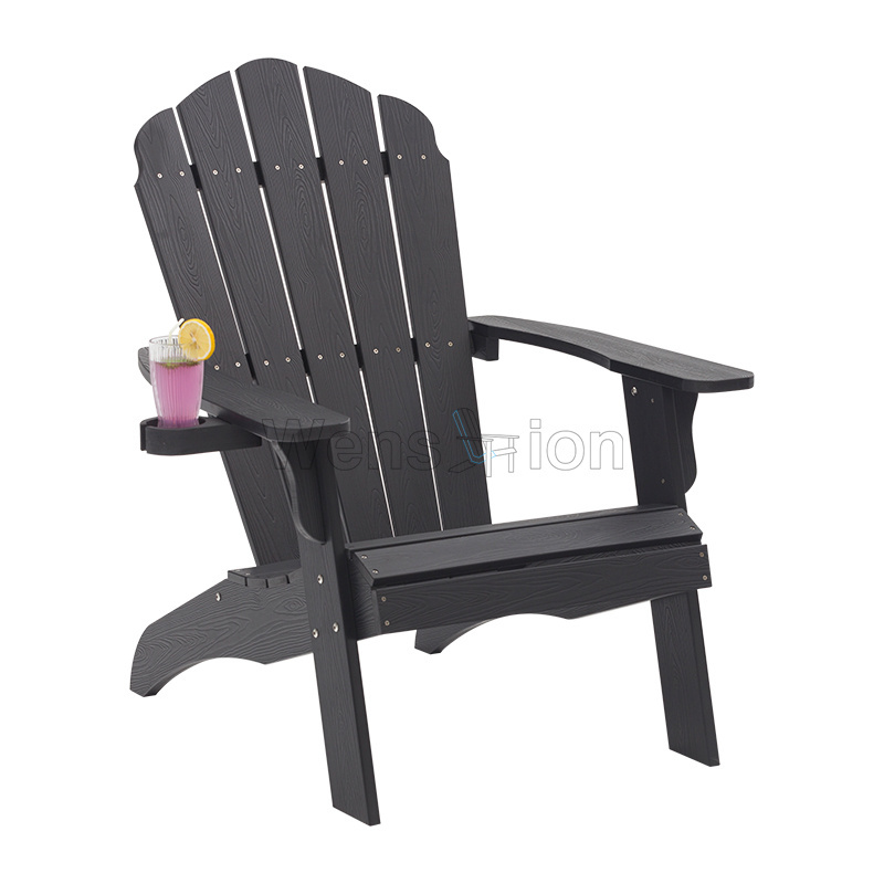 Hot sale Customized poly lumber furniture Oversized Adirondack Chair for garden camping swimming pool