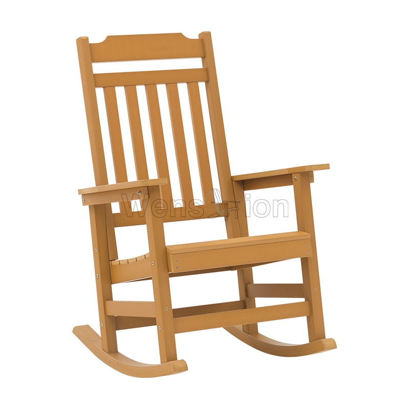 High quality backyard rocking chairs anti-uv plastic adirondack chair outdoors patio garden rocking chairs