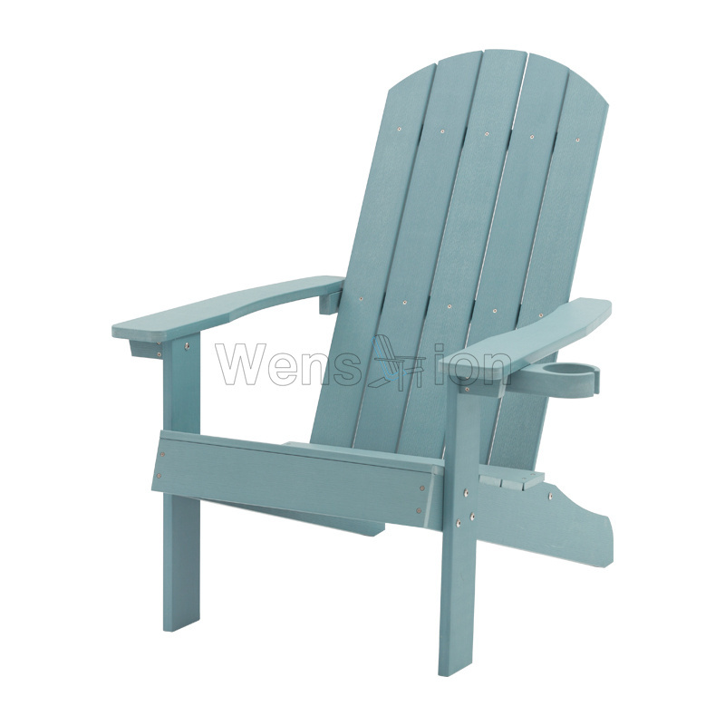 Traditional White adirondack chairs durable and UV resistance outdoor chairs