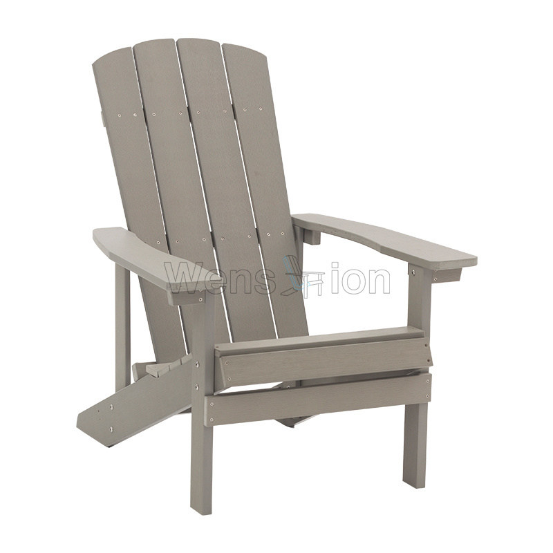 Transitional fixed Adirondack Chair Outdoor Garden Beach around fire pit Plastic Plastic Wood Chairs