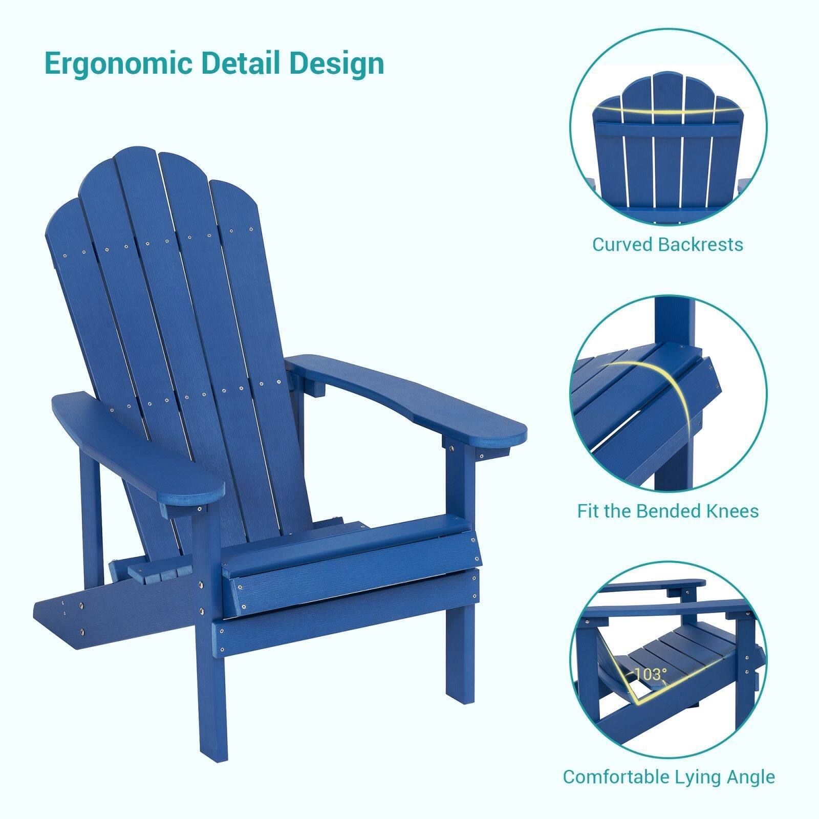 Discount non-fading plastic wooden furniture garden outdoor chairs best fixed Adirondack chair