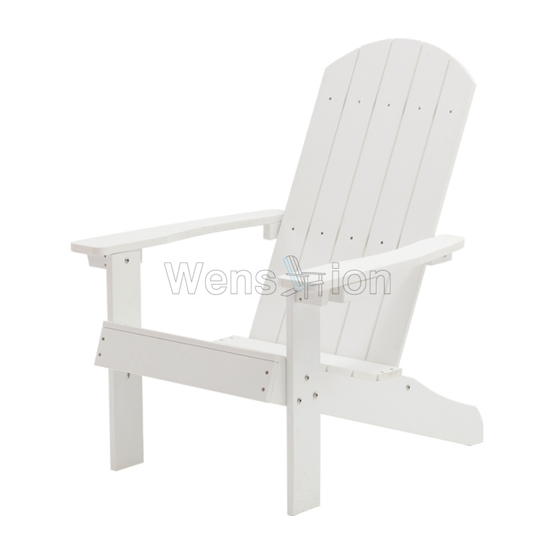 Traditional White adirondack chairs durable and UV resistance outdoor chairs