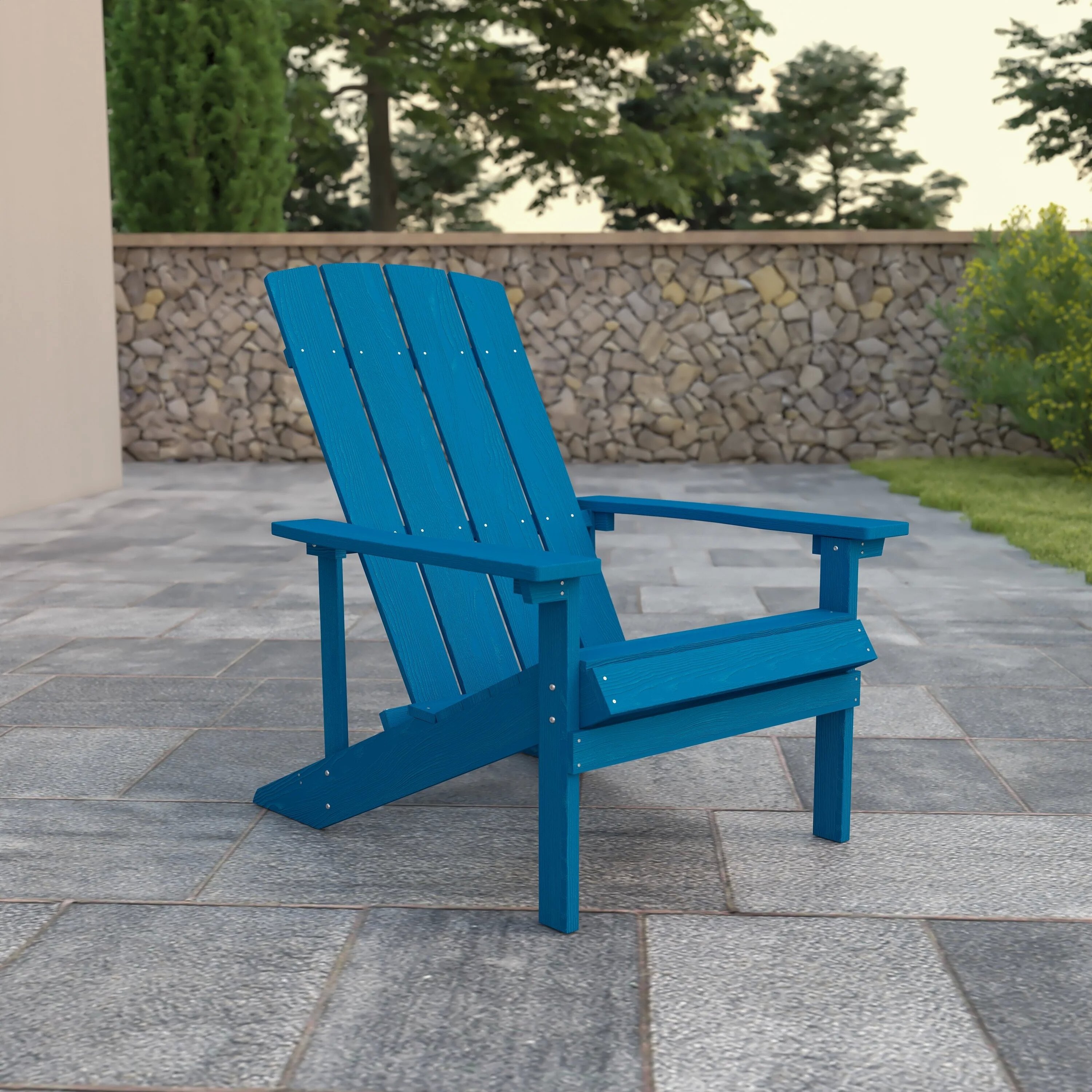 Customized color poly lumber plastic wood garden furniture chairs leisure line adirondack chairs