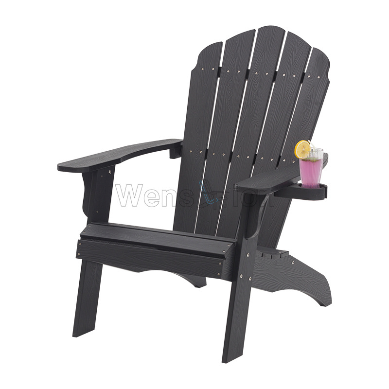 Hot sale Customized poly lumber furniture Oversized Adirondack Chair for garden camping swimming pool