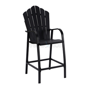 Discount bar chairs HIPS plastic wood  design top view bar chairs for home outdoor patio set furniture