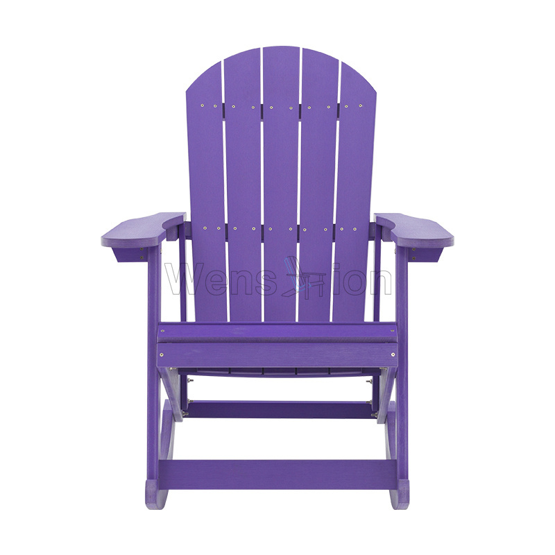 Wholesale Eco Friendly HIPS Plastic wood outdoor patio garden Adirondack rocking chairs