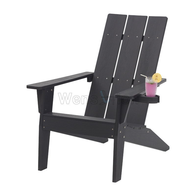 Outdoor polystyrene wooden fixed Adirondack chair for garden chairs adirondack Chair Rocking