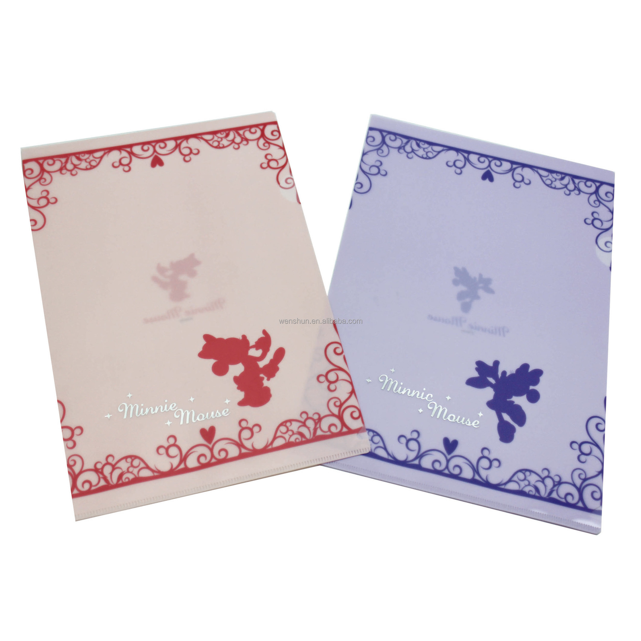 Waterproof A4/FC L Shape File Holder Top & Side Open Report File Folder Plastic Clear Cover Paper Folder