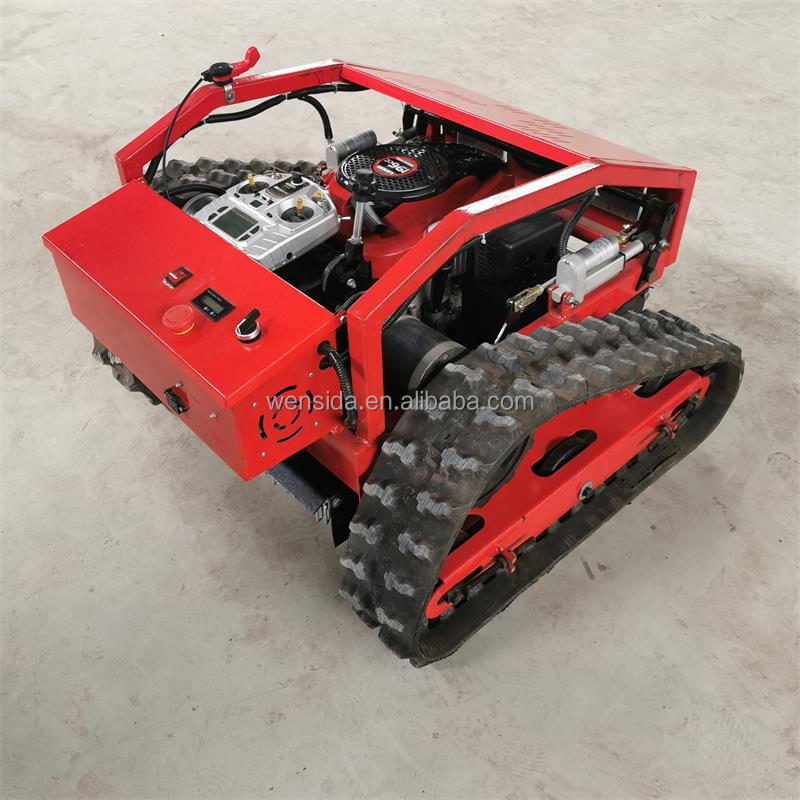 Field hillside orchard garden crawler lawn mower Intelligent remote control gasoline weeder supports in-situ steering