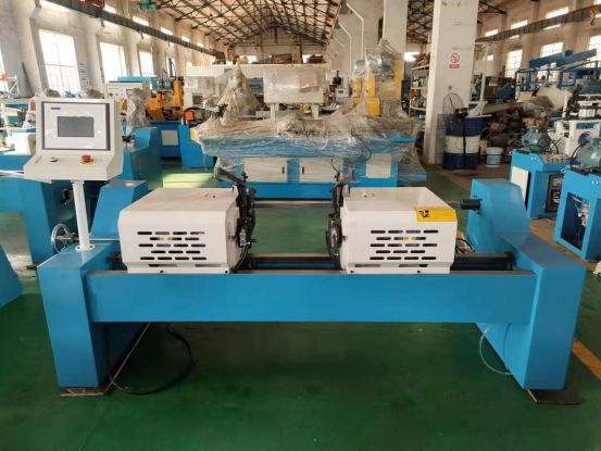 6-30mm diameter Double head chamfer CNC automatic blanking machine PVC pipe chamfering machine