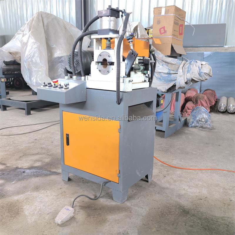 6-30mm diameter Double head chamfer CNC automatic blanking machine PVC pipe chamfering machine