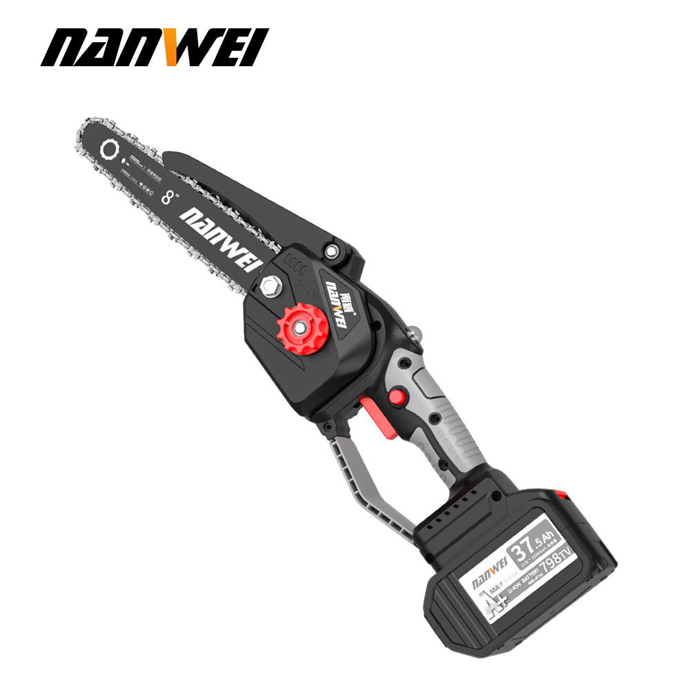 NANWEI lightweight chain saw with spare parts cheap power tools 6inch Mini Electric Chainsaw for Wood Cutting