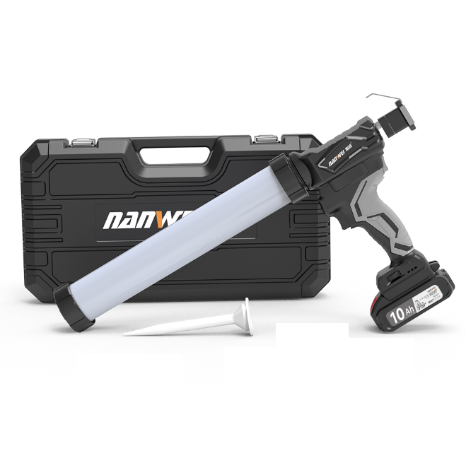 NANWEI High Quality 21V Electric Cordless Caulking Portable Glass Glue Gun Injection Caulking Gun