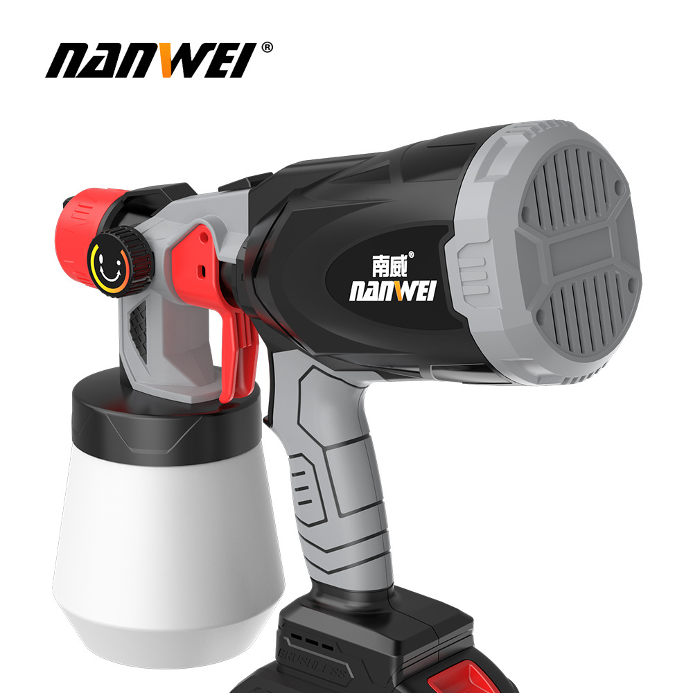 Nanwei 800W Household Paint Emulsion Sprayer Lithium Electric Spray Gun power tool