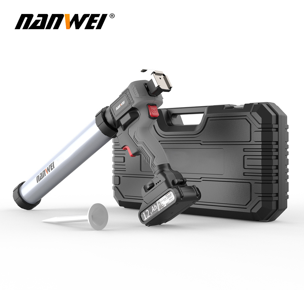 NANWEI New Powerful Cordless Manual Caulking Portable Pressure Gun Caulking Sealant Gun Glass Glue Gun