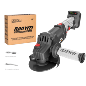 Nanwei brushless motor 180' rotation 125mm cordless angle grinder metal cutting machine