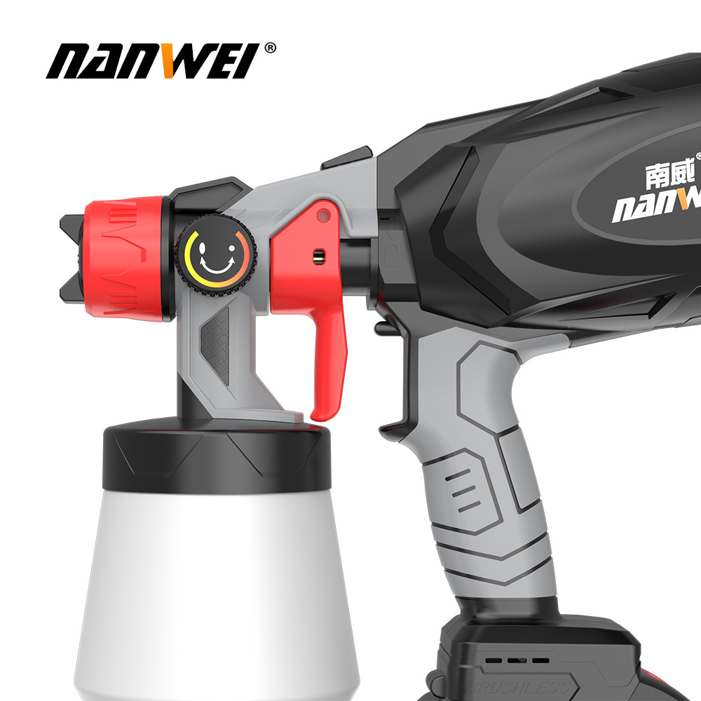 Nanwei 800W Household Paint Emulsion Sprayer Lithium Electric Spray Gun power tool