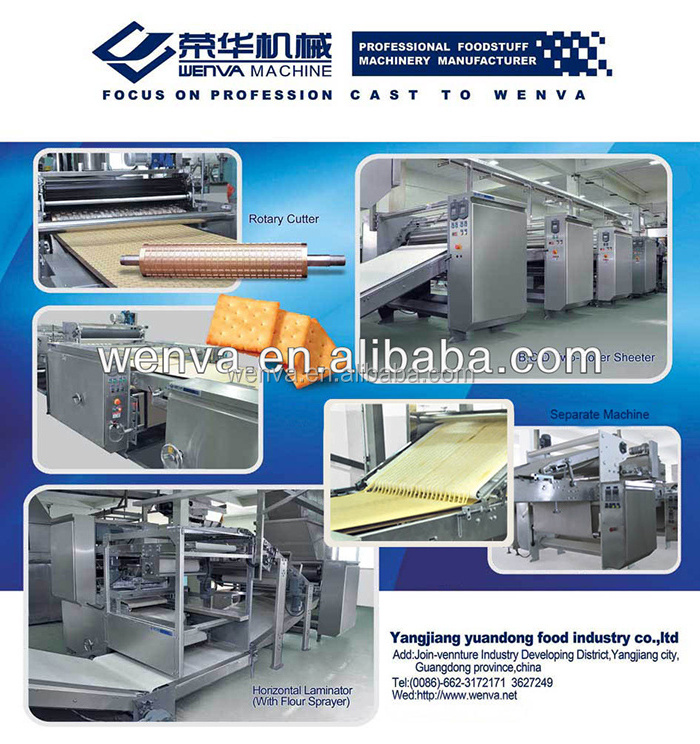 Wenva multifunctional industrial full automatic complete machine for biscuits and cookies