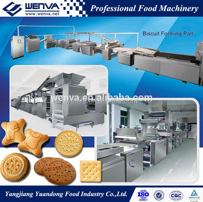 Wenva multifunctional industrial full automatic complete machine for biscuits and cookies