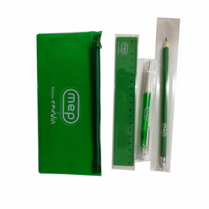 Promotional student stationery pencil,ruler and ball pen stationery sets