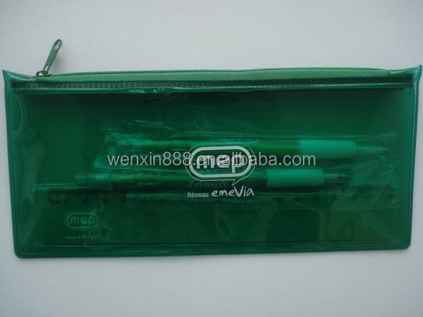 Promotional student stationery pencil,ruler and ball pen stationery sets