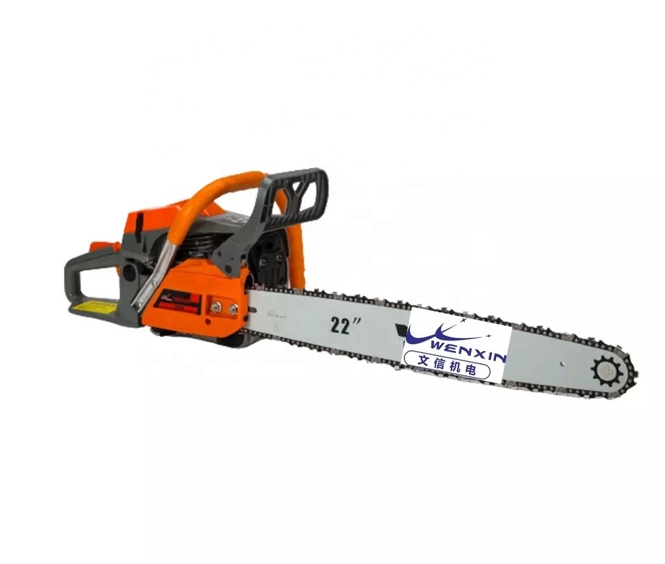 WENXIN 18inch 20inch 58cc Electrical Gasoline Petrol Chain Saw Wood Cutting Chainsaw Machines For Big Trees