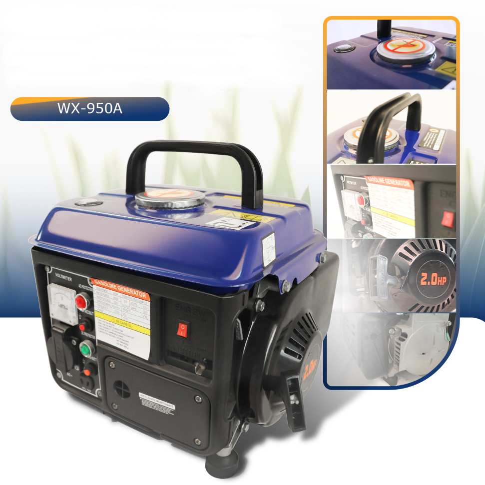 WENXIN Hand Crank 700W 0.7Kw 750W 750Watt 750 Watt Cheap Smallest Portable Gasoline Generators