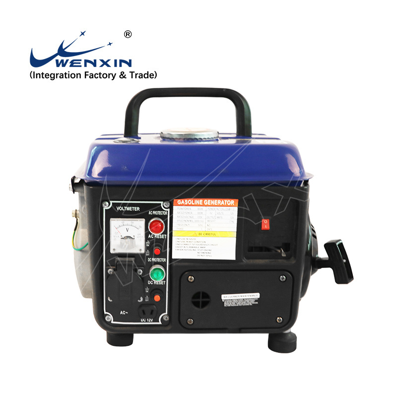 WENXIN Hand Crank 700W 0.7Kw 750W 750Watt 750 Watt Cheap Smallest Portable Gasoline Generators