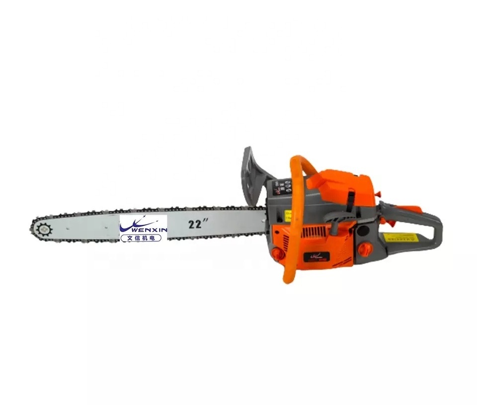 WENXIN 18inch 20inch 58cc Electrical Gasoline Petrol Chain Saw Wood Cutting Chainsaw Machines For Big Trees